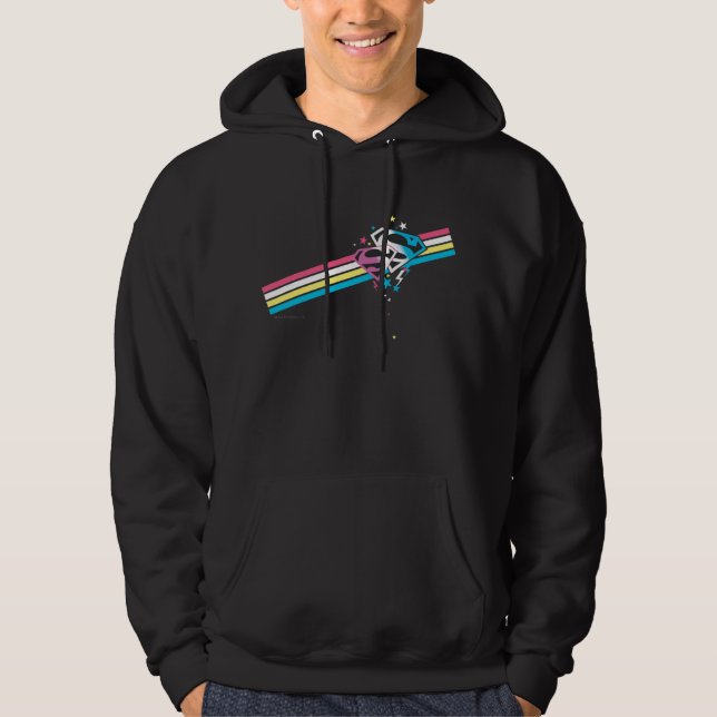 Moletom Supergirl Rainbow Stripes (Frente)