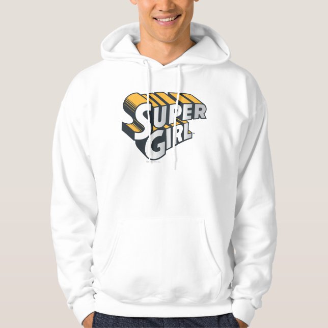 Moletom Supergirl Silver and Orange Logo (Frente)