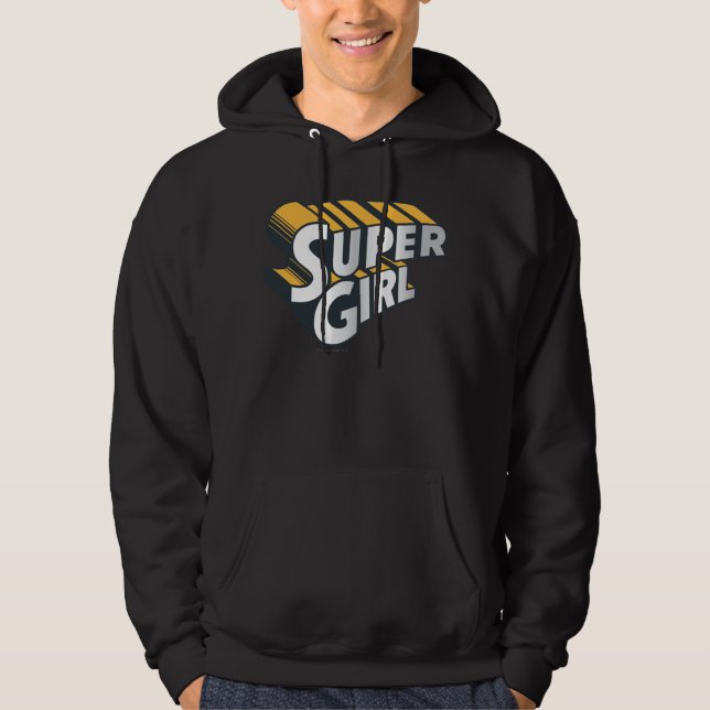 Moletom Supergirl Silver e Logotipo Laranja (Frente)