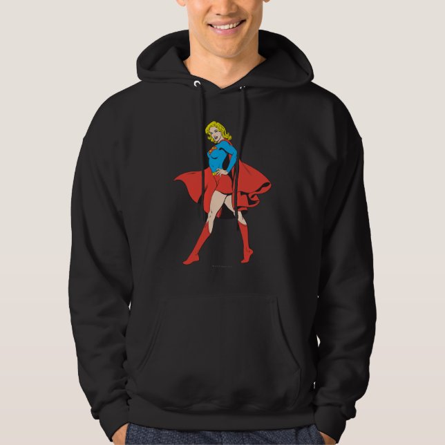 Moletom Supergirl Strikes a Pose (Frente)