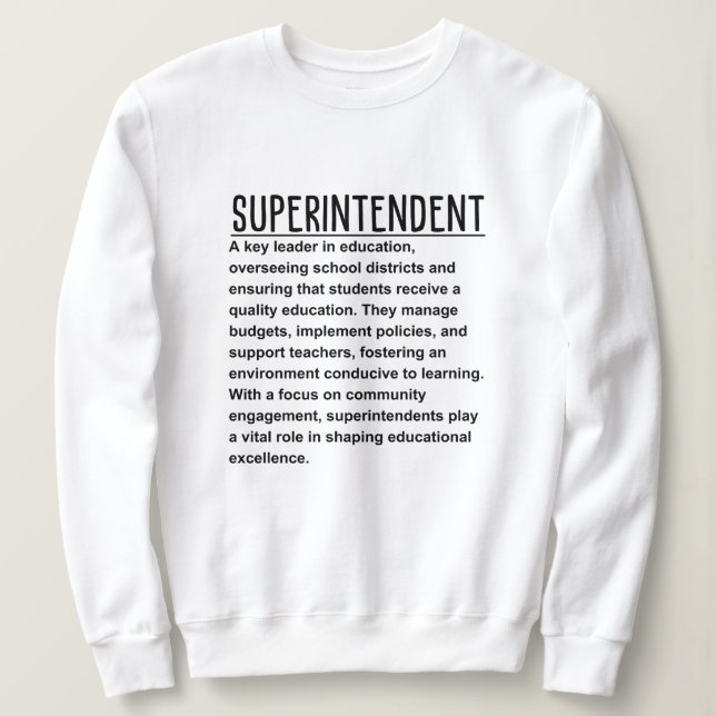Moletom Superintendente (Frente do Design)