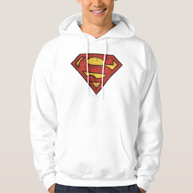 Moletom Superman S-Shield | Logotipo Grunge (Frente)