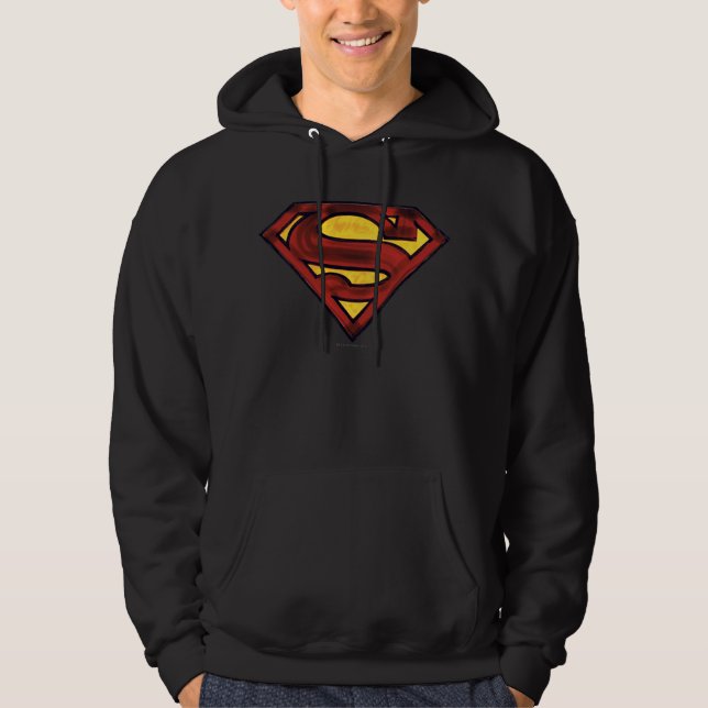 Moletom Superman S-Shield | Logotipo vermelho escura (Frente)