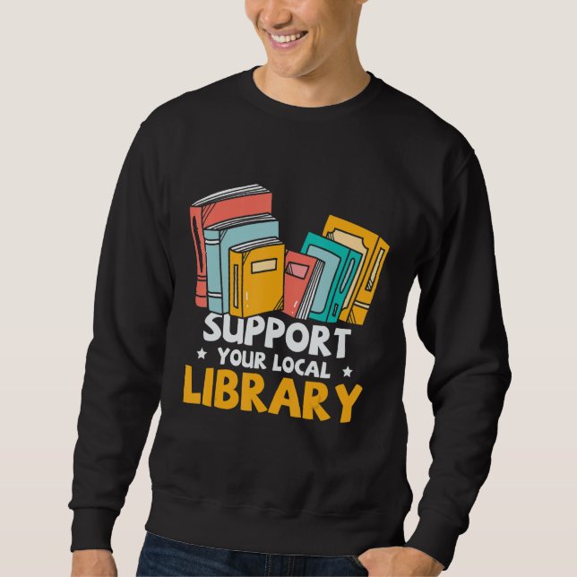 Moletom Suportar o viciado em Nerd do Catálogo de Bibliote (Frente)