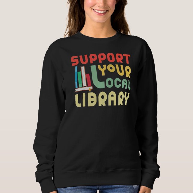 Moletom Suportar o worm Biblioteca Local (Frente)