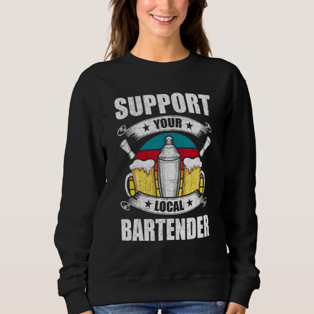 Moletom Suporte ao Barman Bartender Local (Frente)