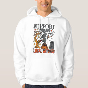 Moletom Suporte Bruxas Locais Halloween Cauldron Abóbora