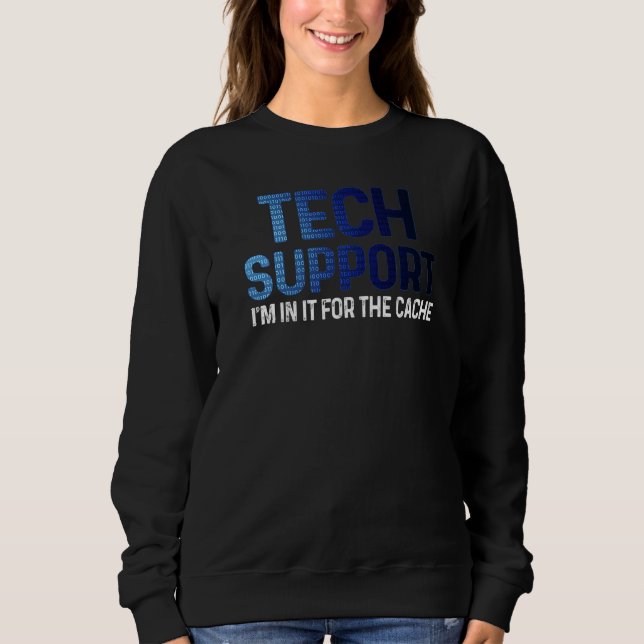 Moletom Suporte Técnico Tech Estou Nisso Pelo Cache TI  (Frente)