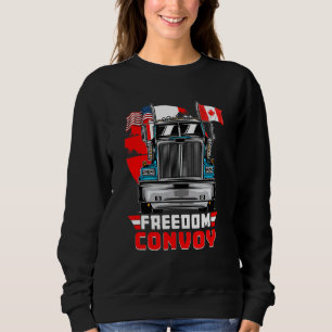 Moletom Support Canadian Truckers Freedom Convoy 2022 EUA