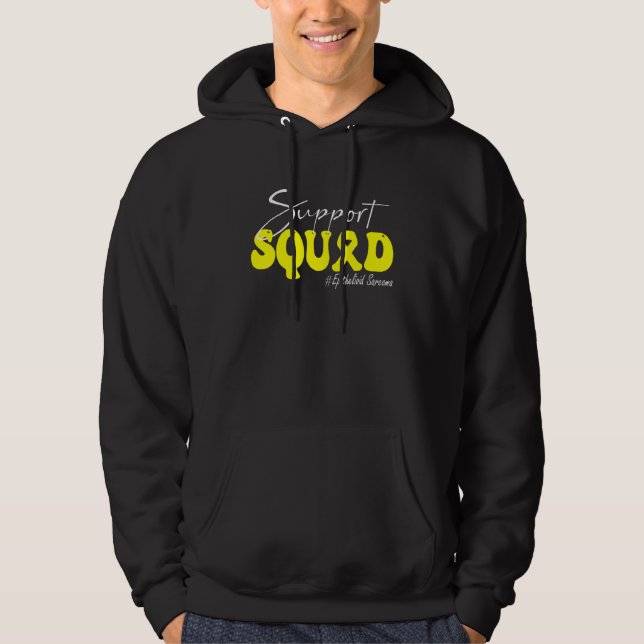 Moletom Support Squad Epithelioid Sarcoma Awareness Yellow (Frente)