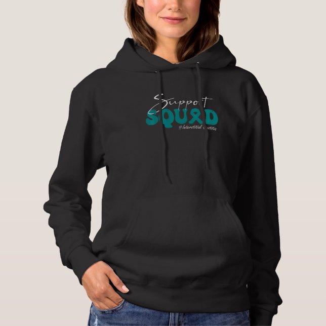 Moletom Support Squad Interstitial Cystitis Awareness Teal (Frente)