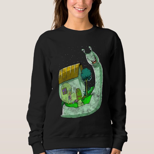 Moletom Sur Relacionado Com A Sopa De Trippy Slug Inspirad (Frente)