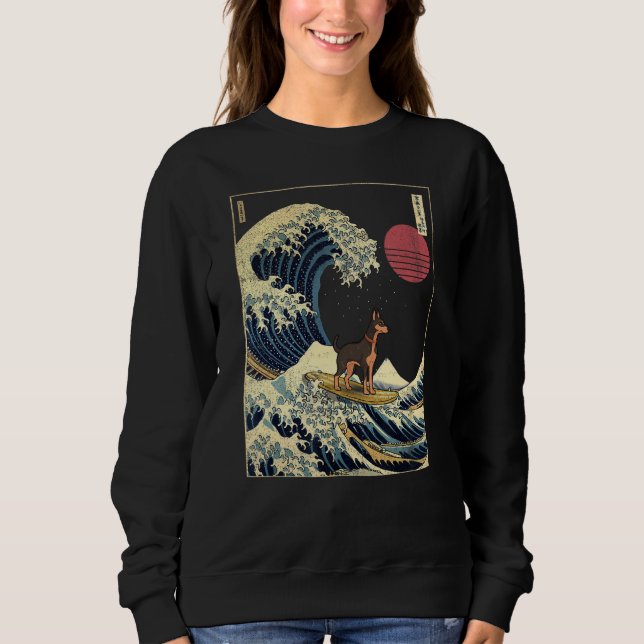 Moletom Surf Dobermann Japonês Kanagawa (Frente)