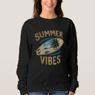 Moletom Surfboard Beach Summer Vibes Para A Viagem Familia
