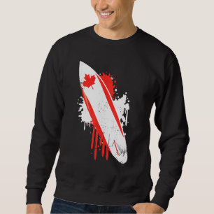 Moletom Surfboard Vintage com bandeira do Canadá - Surf de
