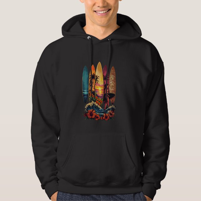 Moletom Surfboarder Havaii Surf de Ondas do Surfboard Love (Frente)
