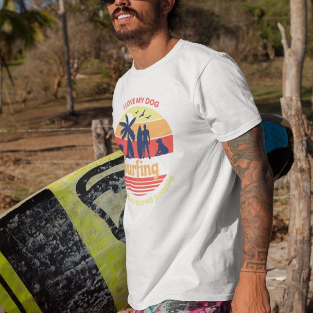 Moletom Surfe no Oceano Pai Pet lover Adventure (Criador carregado)