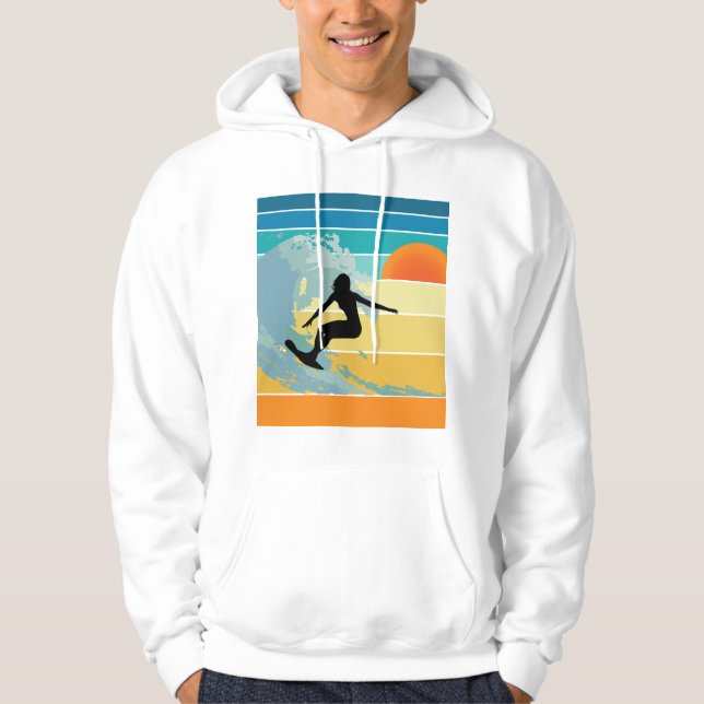 Moletom Surfer Girl Vintage Sunset (Frente)
