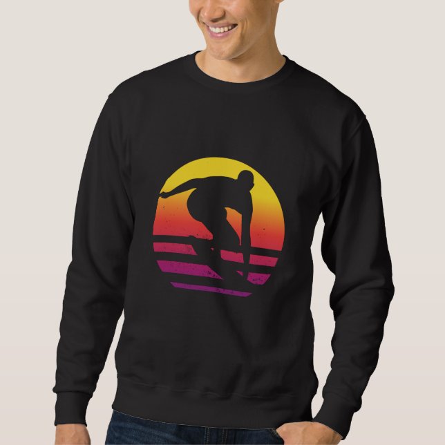 Moletom Surfer Retro Surfing Sunset (Frente)