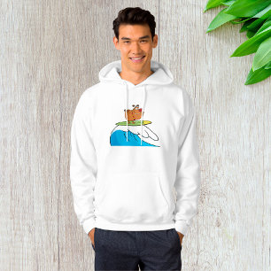 Moletom Surfing Buldog Engraçado Hoodie