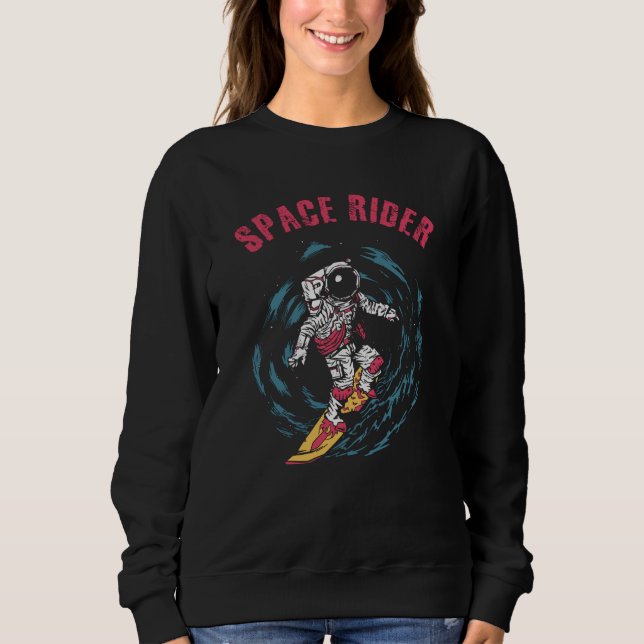 Moletom Surfista Astronauta Espaço Piloto Surfista (Frente)