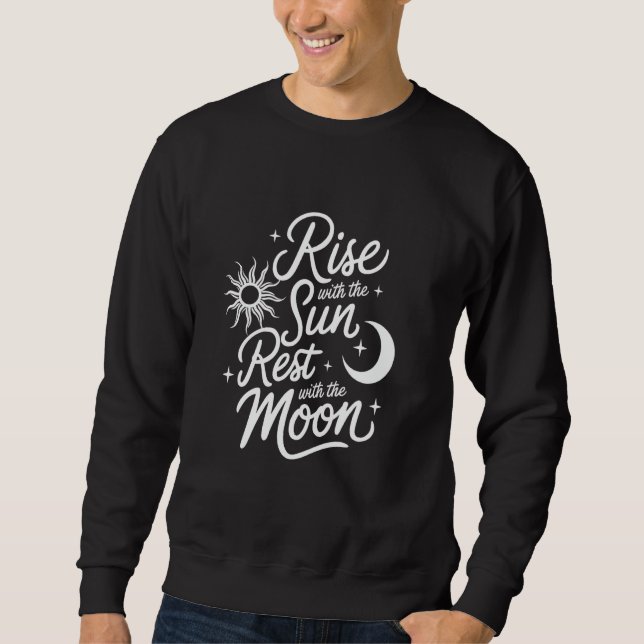 Moletom Surgir Com O Descanso Do Sol Com A Lua Mindful Ast (Frente)
