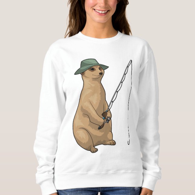 Moletom Suricata Pescadora Vara de Pescar (Frente)