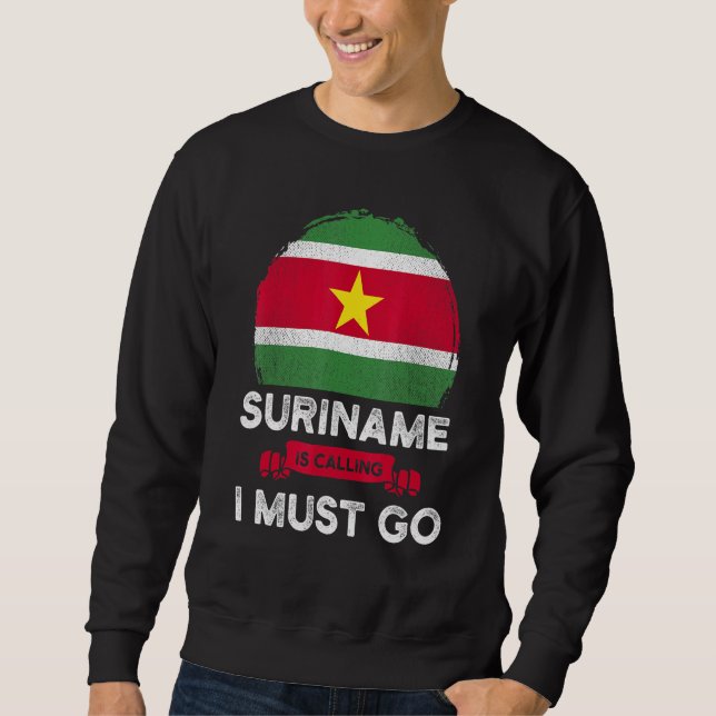 Moletom Suriname Está Chamando De Eu Devo Ir Herança Surin (Frente)