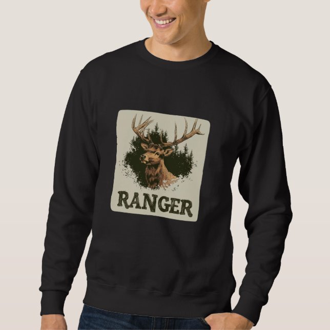 Moletom Surpreendente Deer Buck com o Ranger Statement Cos (Frente)