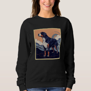 Moletom Surrealismo Pintura Japonesa Greater Swiss Mountai