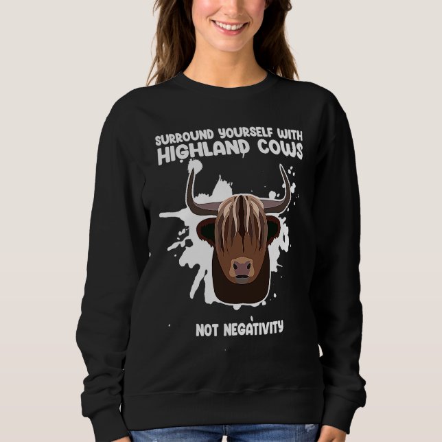 Moletom surround yourself with highland cows highland catt (Frente)