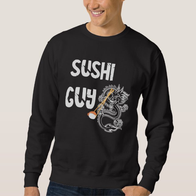 Moletom Sushi Cara Rapazes Japoneses Comida Asiática Japon (Frente)