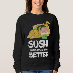 Moletom Sushi Cat Torna Tudo Melhor Restaurante Japonês