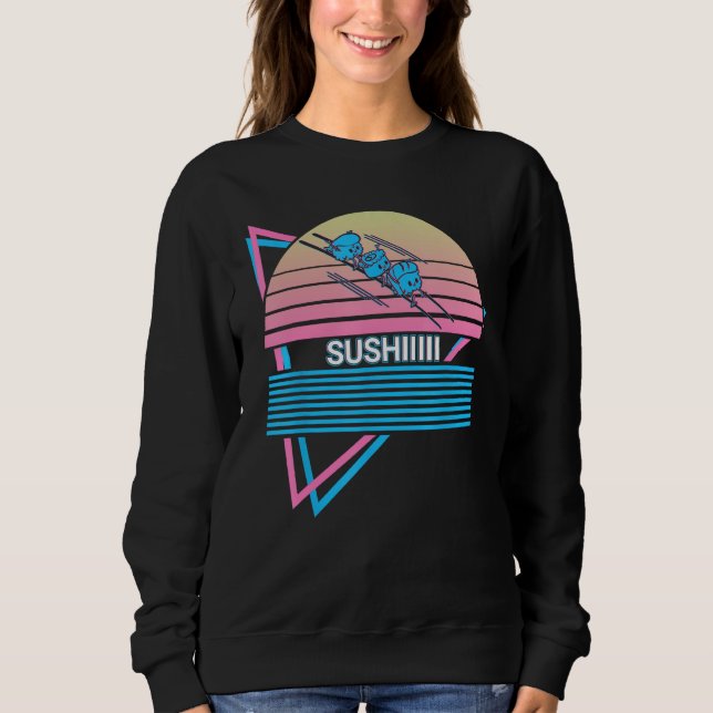 Moletom Sushi Sushi Roll Japanese Food Retro Sushiiiii (Frente)