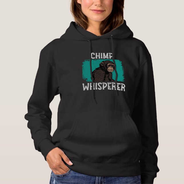 Moletom Sussurrador de Chimpanzés  Chimpanzé Macaco Primat (Frente)