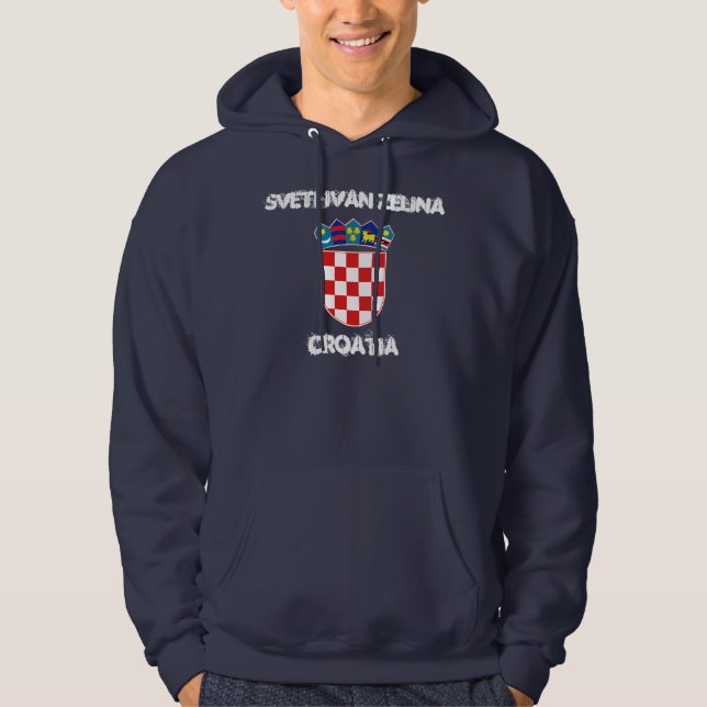 Moletom Sveti Ivan Zelina, Croácia com casaco de armas (Frente)