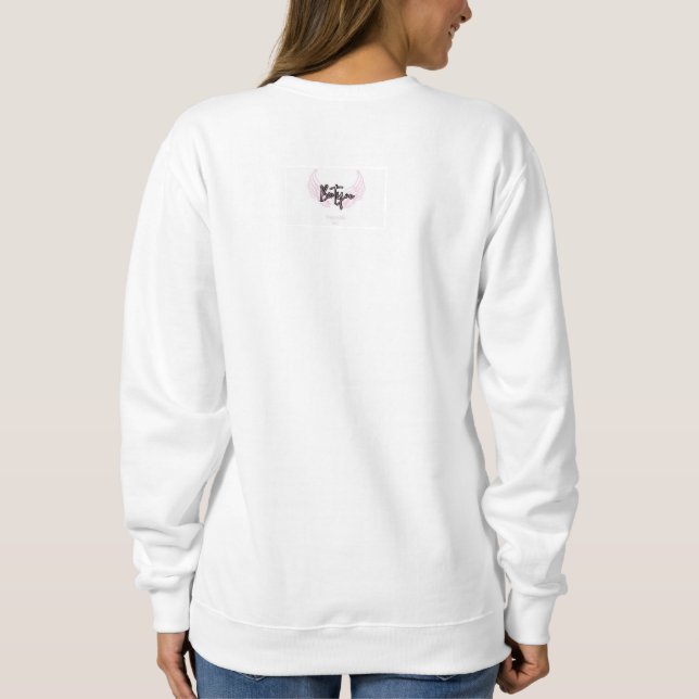 Moletom swearshirts pour femme phrase positive (Verso)