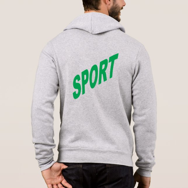 Moletom Sweat à capuche Canvas bruyère homme SPORT (Verso)