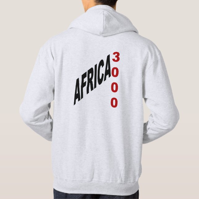 Moletom Sweat à capuche cendre  AFRICA 3000 (Verso)