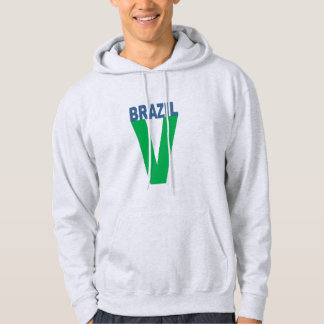 Moletom Sweat à capuche cendre  BRAZIL  VICTORY