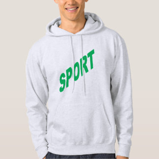 Moletom Sweat à capuche cendre homme SPORT