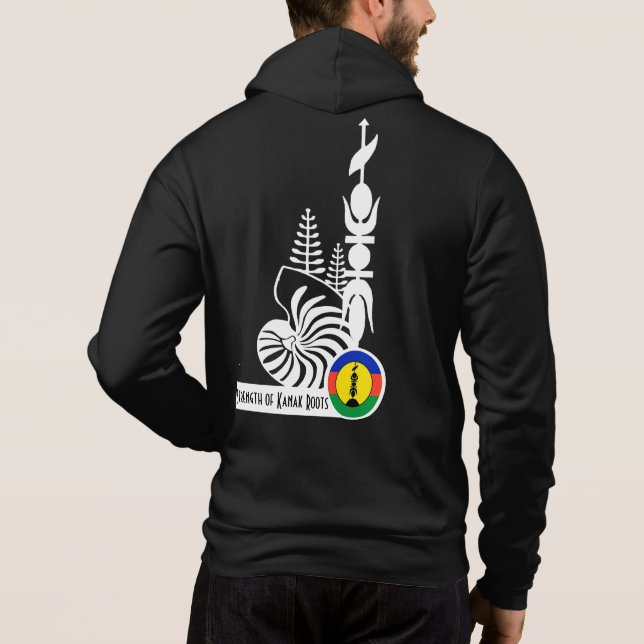 Moletom Sweat à capuche Strength of Kanak Roots (Verso)