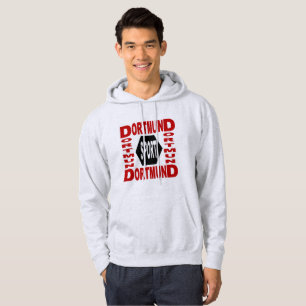 MOLETOM SWEAT A CAPUZ BÁSICO NEW DESENHO DORTMUND DESPORTO