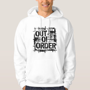 Moletom Sweat de Tipografia Industrial Brutalista Fora de