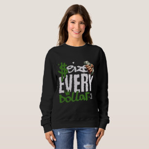 Moletom Sweat Motivacional Toda Moeda Conta para Mulheres