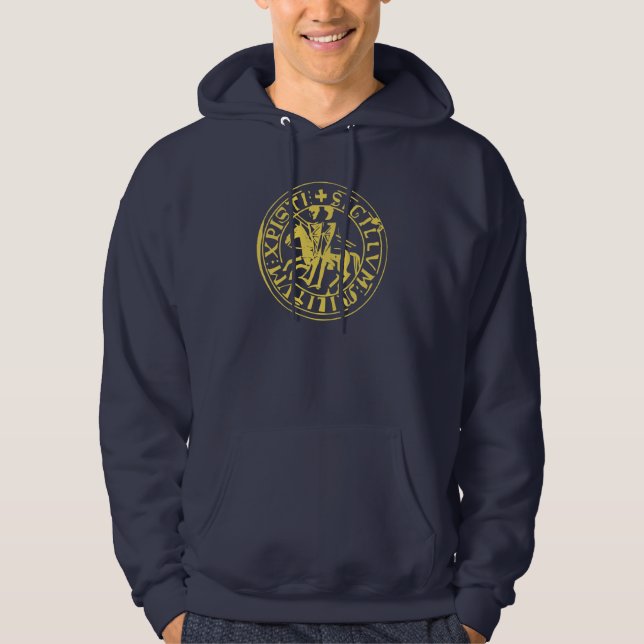 Moletom Sweat Navy Selo do Templo (Frente)