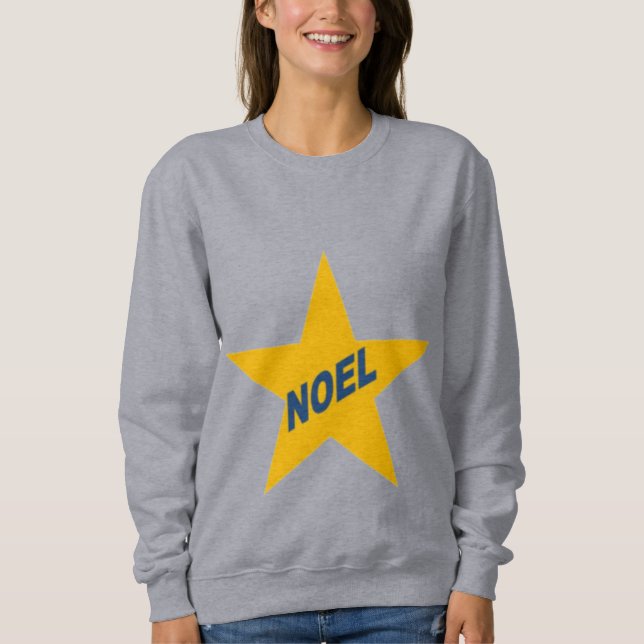 Moletom Sweat shirt grise femme ETOILE  NOEL (Frente)
