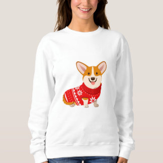 Moletom Sweater de Cozy Christmas Corgi