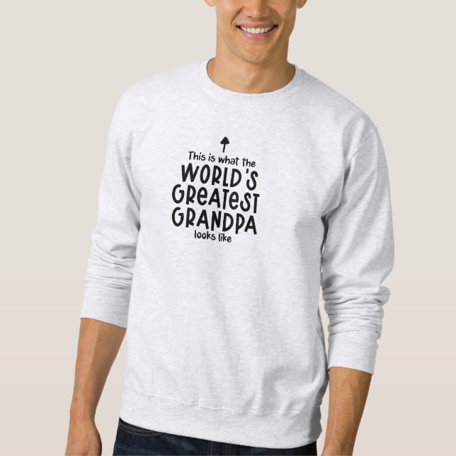 Moletom Sweater Men - World's Greatest Grandpa (Frente)