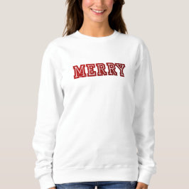 Moletom Sweater Natal - Vermelho estilo colegial
